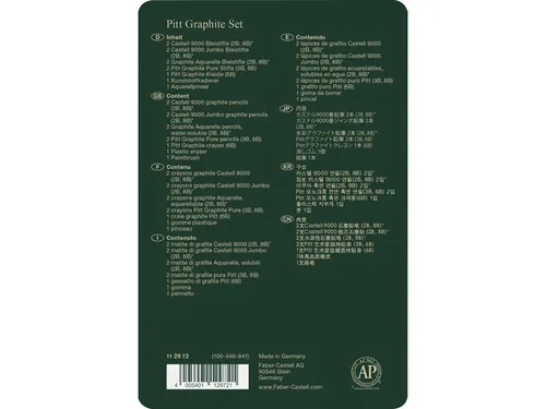 Grafietset Faber-Castell Pitt 11-delig