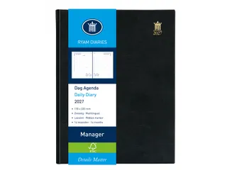 Agenda 2027 Ryam Manager Mundior 1dag/1pagina zwart - 1