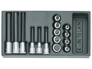 1500 ES-IN 19 LKM Set schroevendraaierbits 1/2 inch in 1/3 ES-module - 1
