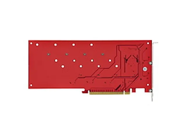 Quad M.2 PCI Express SSD Adapter Kaart voor NVMe/Ahci Ssd