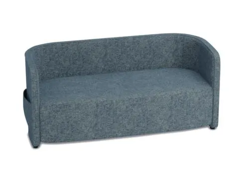 sofa,2-zits,stof lichtblauw,HxBxD 760x1570x760mm,2zijvakken