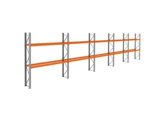 palletstelling,basis+4xaanbouw,HxBxD 3360x14100x750mm,vakl. 3000kg - 1