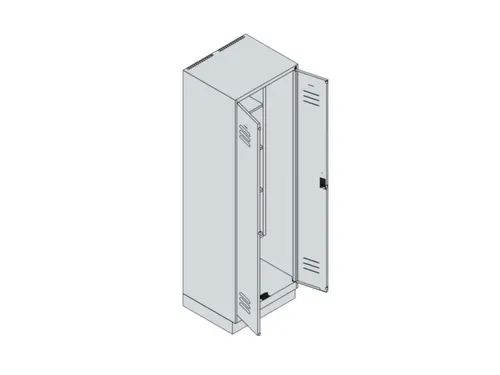 schoonmaakkast,HxBxD 1950x600x500mm,links 4vakken