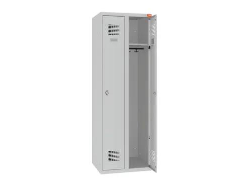 lockerkast,HxBxD 1800x600x500mm,2vak,draaigrendel,sokkel,romp RAL7035