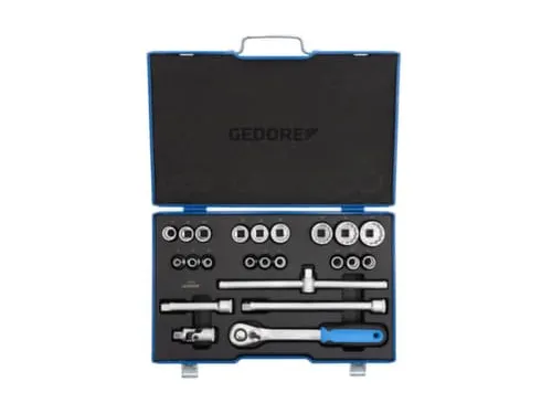 GEDORE D 19 EMU-20 Dopsleutelset 1/2 inch,23-delig,UD-profiel,8-32mm