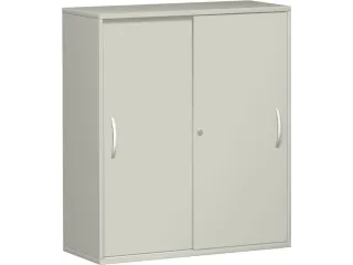 Schuifdeurkast 1150x1000x430mm Romp Lichtgrijs Decor Front Lichtgrijs - 1
