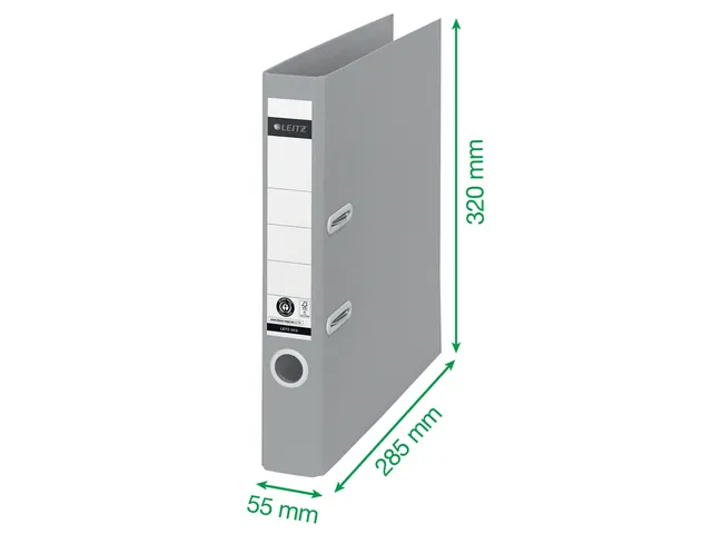 Classeur à levier Leitz 180° Recycle A4 55mm carton rouge