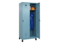 locker,HxBxD 1950x800x500mm,2vak,vak B 400mm,draaigrendel,voeten