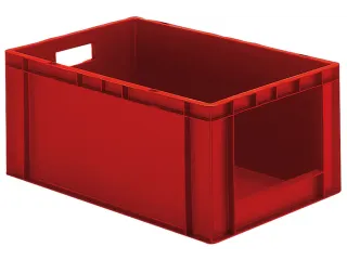 Euronorm-stapelbak 51liter Rood 270x600x400mm Wanden/bodem Gesloten - 1