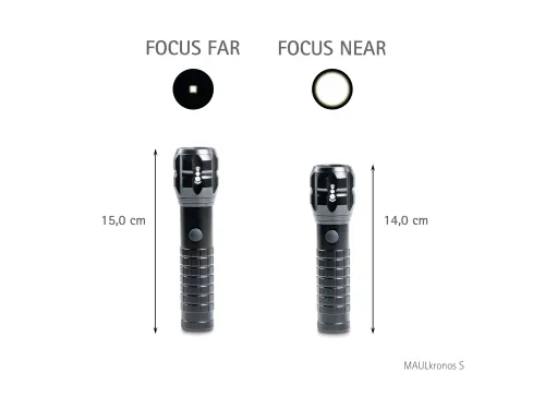 Zaklamp MAUL Kronos S LED 14cm lichtbereik 196m 3W
