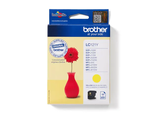 Inktcartridge Brother LC-121Y geel