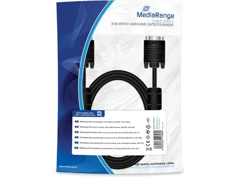 SVGA Aansluitkabel, met ferrietkernen, 1.8m