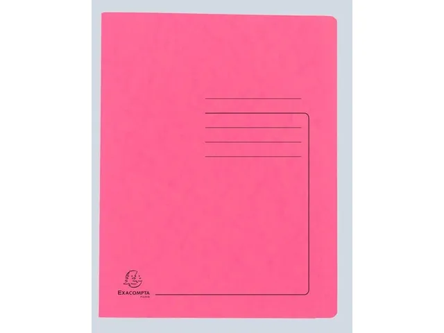 Snelhechtmap glanskarton 355g A4 roze