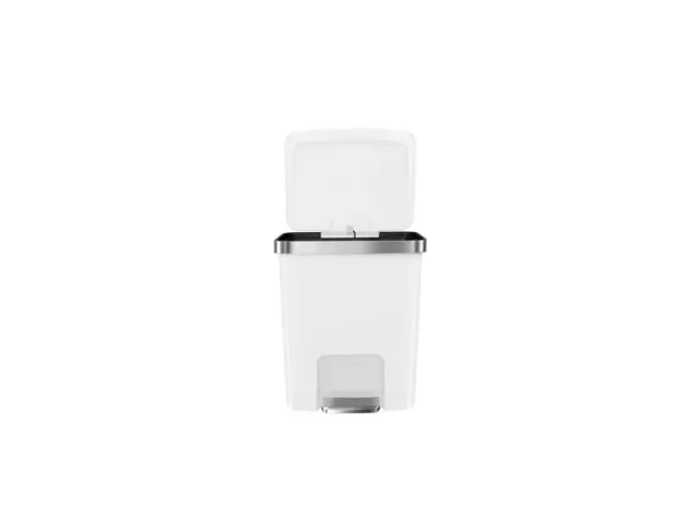 Hana 2 Pedaalemmer 15 liter Wit