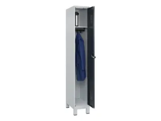 locker,HxBxD 1950x300x500mm,1vak,vak B 300mm,draaigrendel,voeten - 1