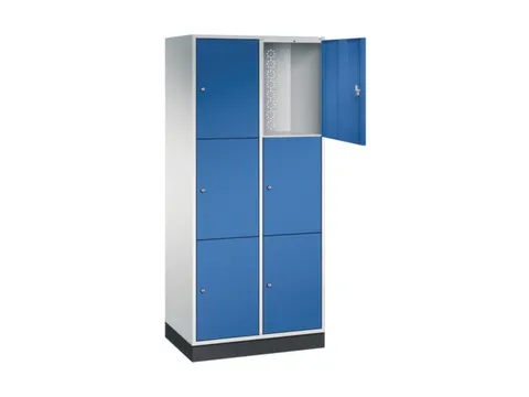 grootvolume-lockersysteem,RAL 7035/RAL 5010,HxBxD 1950x820x500mm