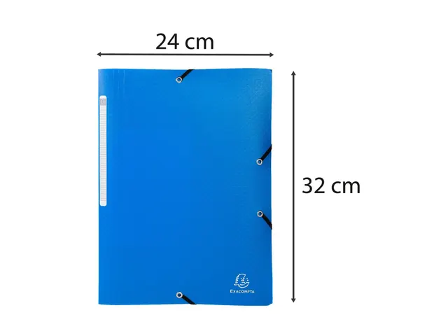 Chemise à élastiques 3 rabats PP OPAK - A4 - Bleu clair
