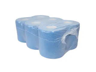 CMT Poetsrol Midi Recycled 2-laags 150m/20cm Blauw 6 Rol - 1