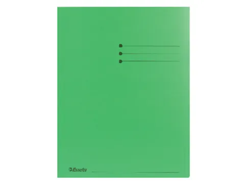 Inlegmap A4 Esselte Met Overslag Karton Groen