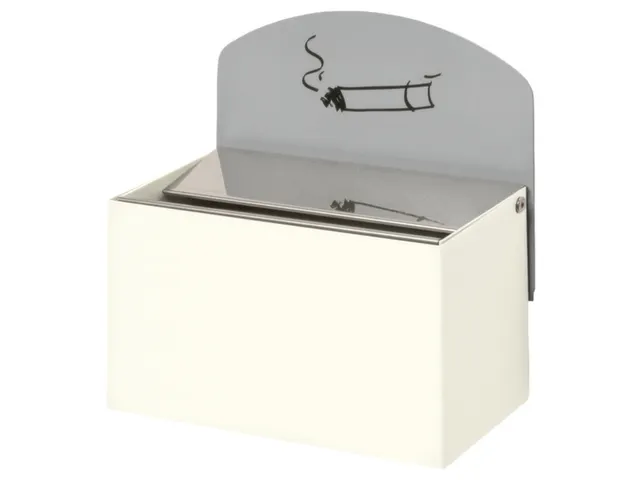 Wandasbak 87x140x98mm Achterwand Verzinkt Plaatstaal Wit