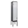 Z-garderobekast,HxBxD 2120x400x500mm,vak B 200/400mm,draaigrendel