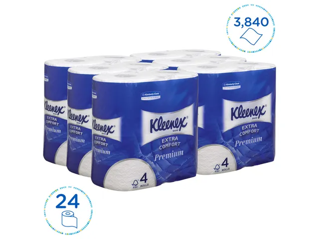Toiletpapier Kleenex 4-laags 160vel wit 8484