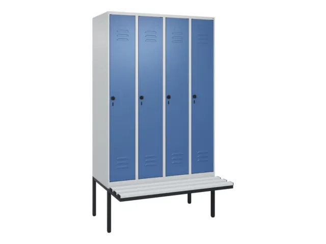 locker voor scheiding van kleding,HxBxD 2120x1200x815mm,4vak