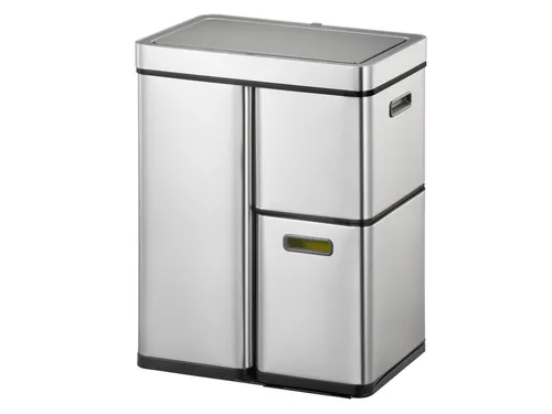Afvalbak EKO Mirage Plus sensor 30 liter en 2x15 liter RVS
