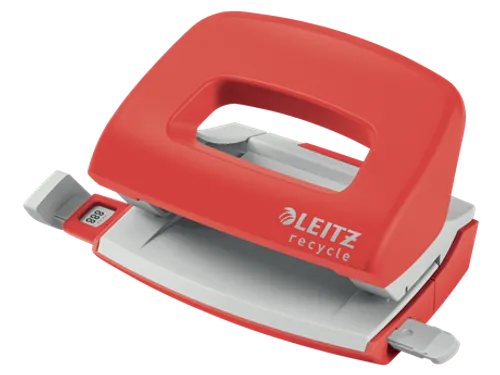 Perforator Leitz Nexxt Recycle mini 10 vel rood