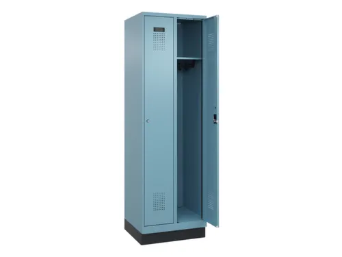 locker,HxBxD 1950x600x500mm,2vak,vak B 300mm,cil.-slot,sokkel