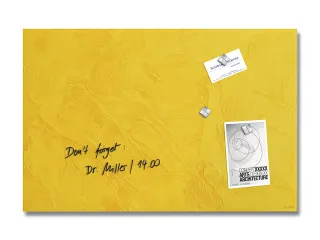 Glas Magneetbord Sigel Artverum Yellow Structure mat 60x40cm - 1