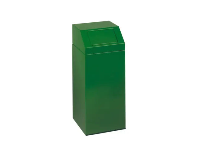 Afvalverzamelaar 76 Liter 890x380x380mm Sticker Groen Glas Ral6001