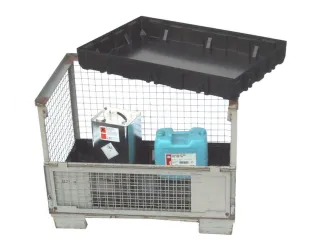 Inzetbak,v. gaasbox,HxBxD 145x1180x780mm,ABS-regeneraat - 2