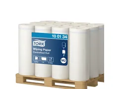 Poetspapier Tork M2 1 laags 6 rollen wit 100134 Pallet