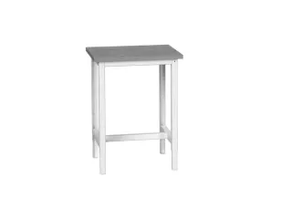 werkbank,HxBxD 780-930x700x600mm,linoleumblad,4voeten,RAL7035 - 1