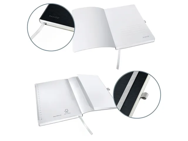 Carnet de notes Leitz Style A5 ligné 160 pages 100g noir