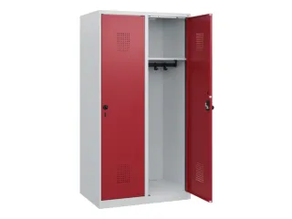 schoollocker,HxBxD 1530x800x500mm,2vak,vak B 400mm,draaigrendel - 1