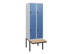 Dubbeldekse dekenkist,HxBxD 1950x600x815mm,2x2vak.,vak B 300mm