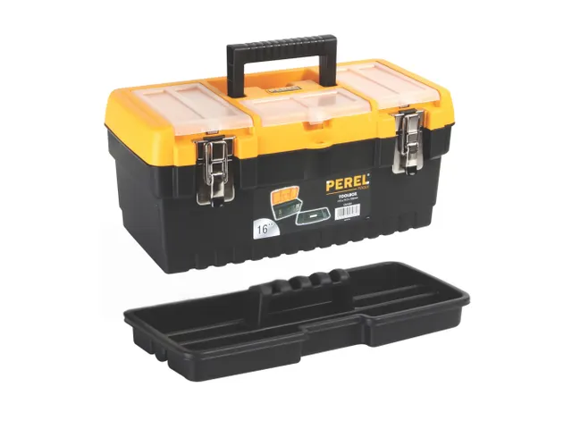 Boîte à outils à fermeture métallique 413x212x186mm