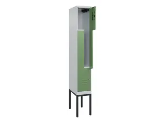 Z-garderobekast,HxBxD 2120x300x500mm,vak B 150/300mm,cil.-slot - 2
