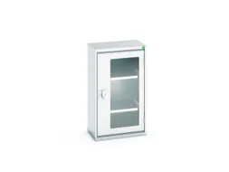 vitrinekast,HxBxD 900x525x350mm,2xStalen bodem,romp RAL7035
