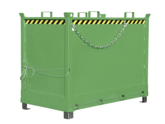 benne à fond ouvrant HxLxl 1460x1000x1800mm 2m³ Œillets de grue