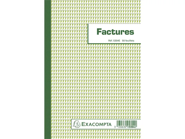 Facturen blok 21x14,8cm - 50 blad