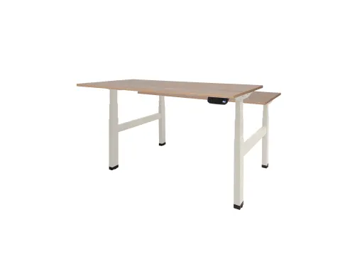Dextro Plus Duo Zit-sta Bureau Elektrisch 120x80 Hav/kers 25mm Wit