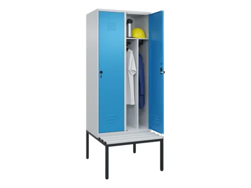 locker voor scheiding van kleding,HxBxD 2120x800x815mm,2vak