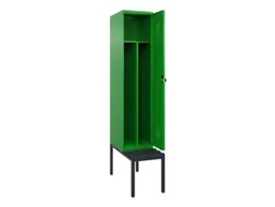 locker met bank,voor scheiding van kleding,HxBxD 2120x400x815mm,1vak