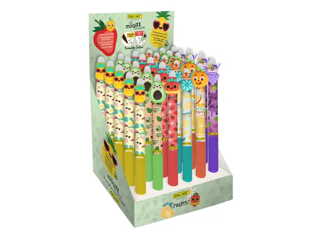 Stylo gel Online MagiXX Fun Fruits 0,7mm assorti