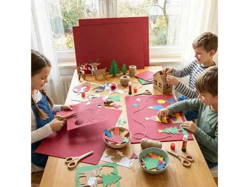 Fotokarton Kangaro 50x70cm 300gr donkerrood pak 25 vel