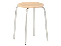 kruk,zitting H 480mm,zitting beuken,frame staal