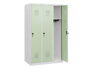schoollocker,HxBxD 1530x900x500mm,3vak,vak B 300mm,draaigrendel - 1